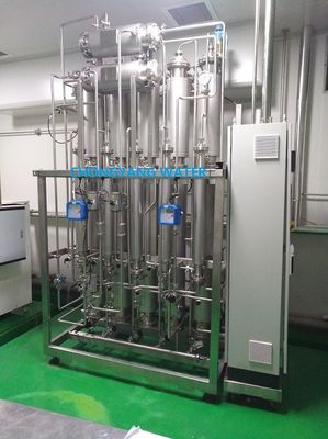 इन विट्रो डायग्नोस्टिक अभिकर्मक के लिए SS316L मल्टी कॉलम डिस्टिलेशन प्लांट चार प्रभाव आसुत जल बनाने की मशीन