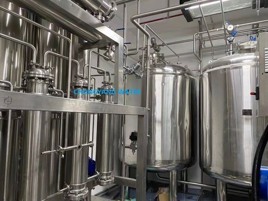 फार्मास्युटिकल मल्टी इफेक्ट डिस्टिल्ड वॉटर उपकरण डब्ल्यूएफआई आरओ मशीन डायलिसिस