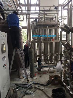 फार्मास्युटिकल मल्टी इफेक्ट डिस्टिल्ड वॉटर उपकरण डब्ल्यूएफआई आरओ मशीन डायलिसिस