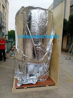 औद्योगिक शुद्ध जल टैंक अछूता स्टेनलेस स्टील जल शोधक टैंक