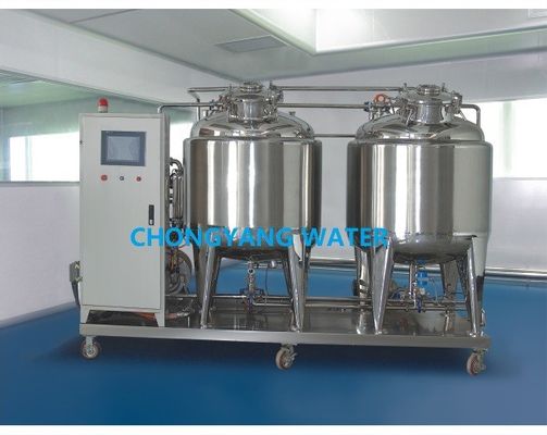 खाद्य उद्योग में एसएस सिप सॉल्यूशन वॉटर टैंक वॉशिंग स्वचालित ब्रूअरी सिप सिस्टम