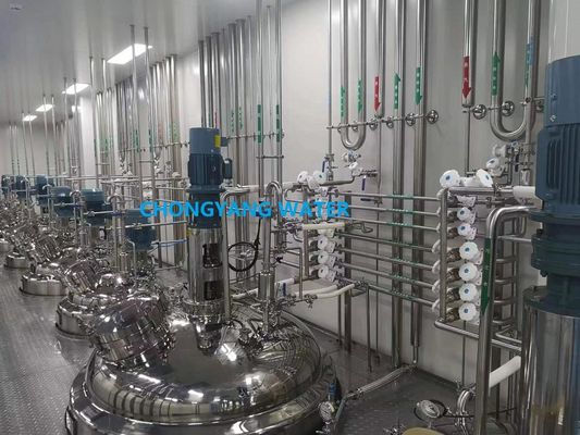 खाद्य उद्योग में पूर्ण स्वचालित सीआईपी प्रणाली सिप सेंसर के साथ स्किड