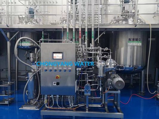 खाद्य उद्योग में पूर्ण स्वचालित सीआईपी प्रणाली सिप सेंसर के साथ स्किड