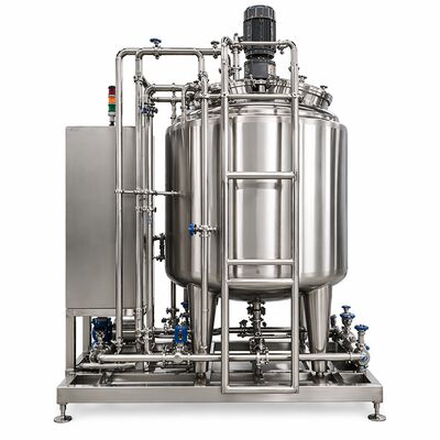 बायोफार्म समाधान तैयार करने की प्रणाली 1000L SS316L कंटेनर के साथ (GMP मानक, टच स्क्रीन नियंत्रण)